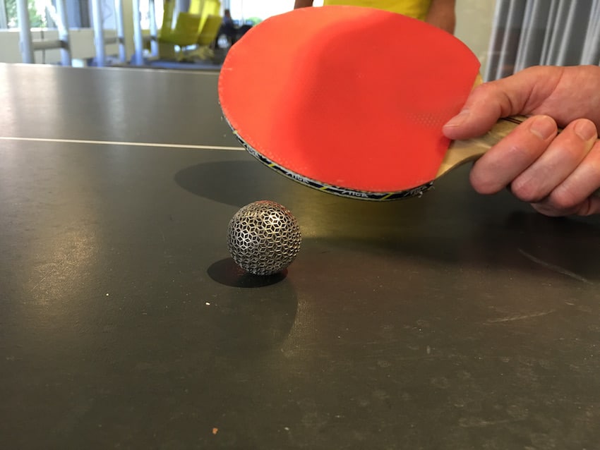 Generative titanium ball